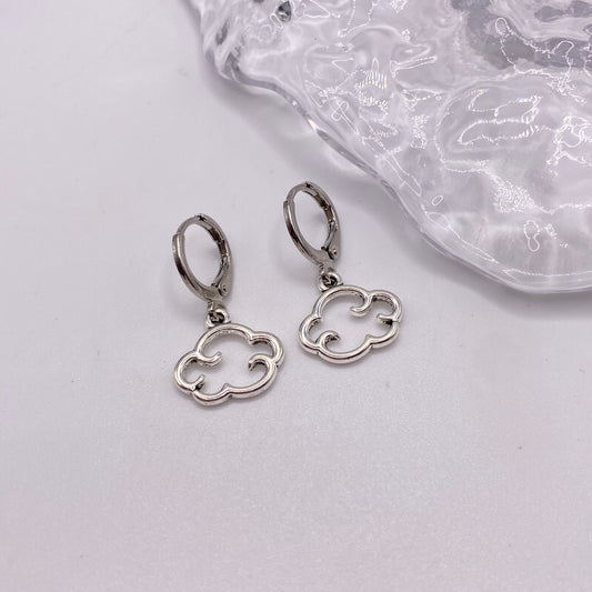 Cloud Huggie Hoop Earrings