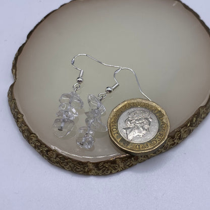 Clear Quartz Crystal Earrings