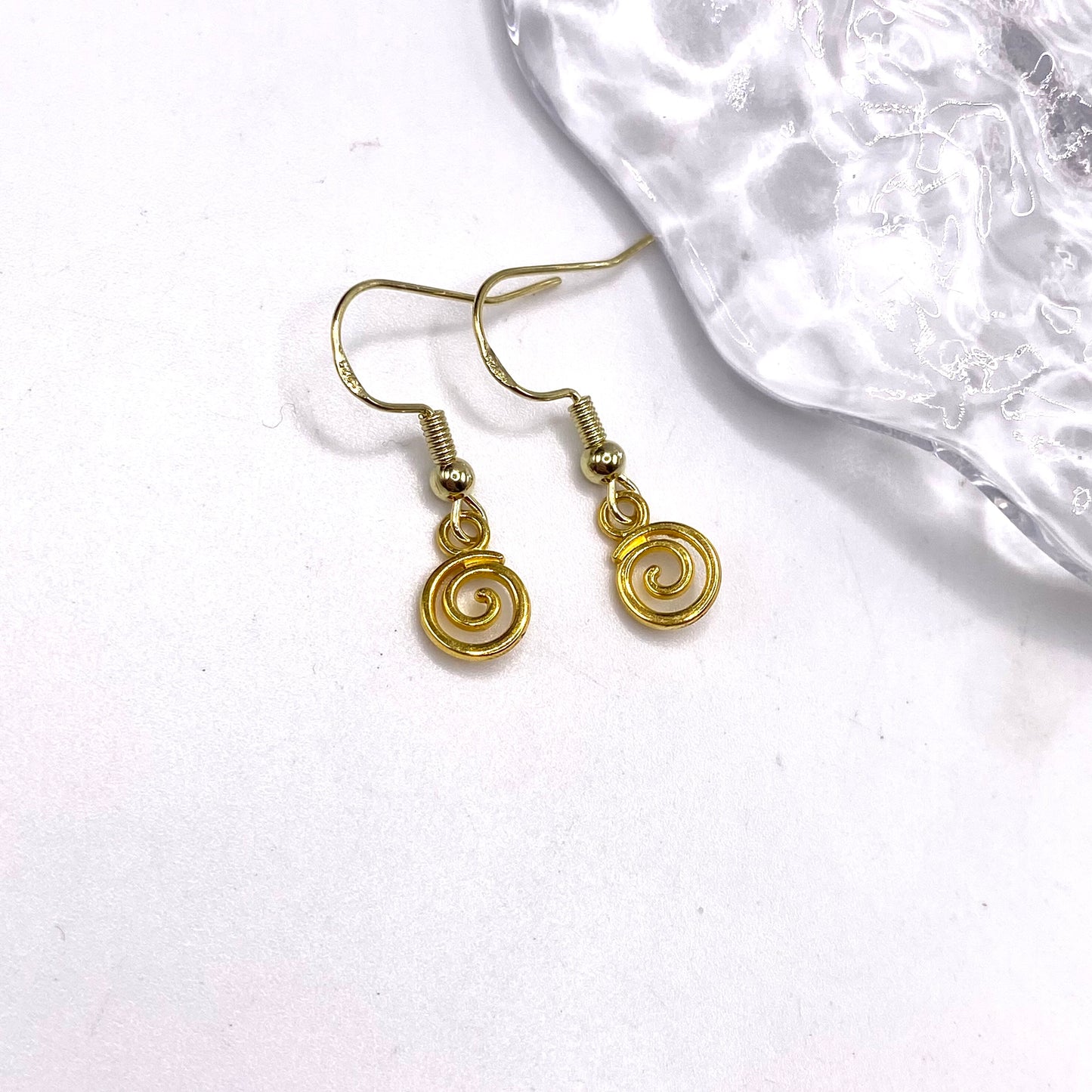Small Rebirth Swirl Symbol Earrings
