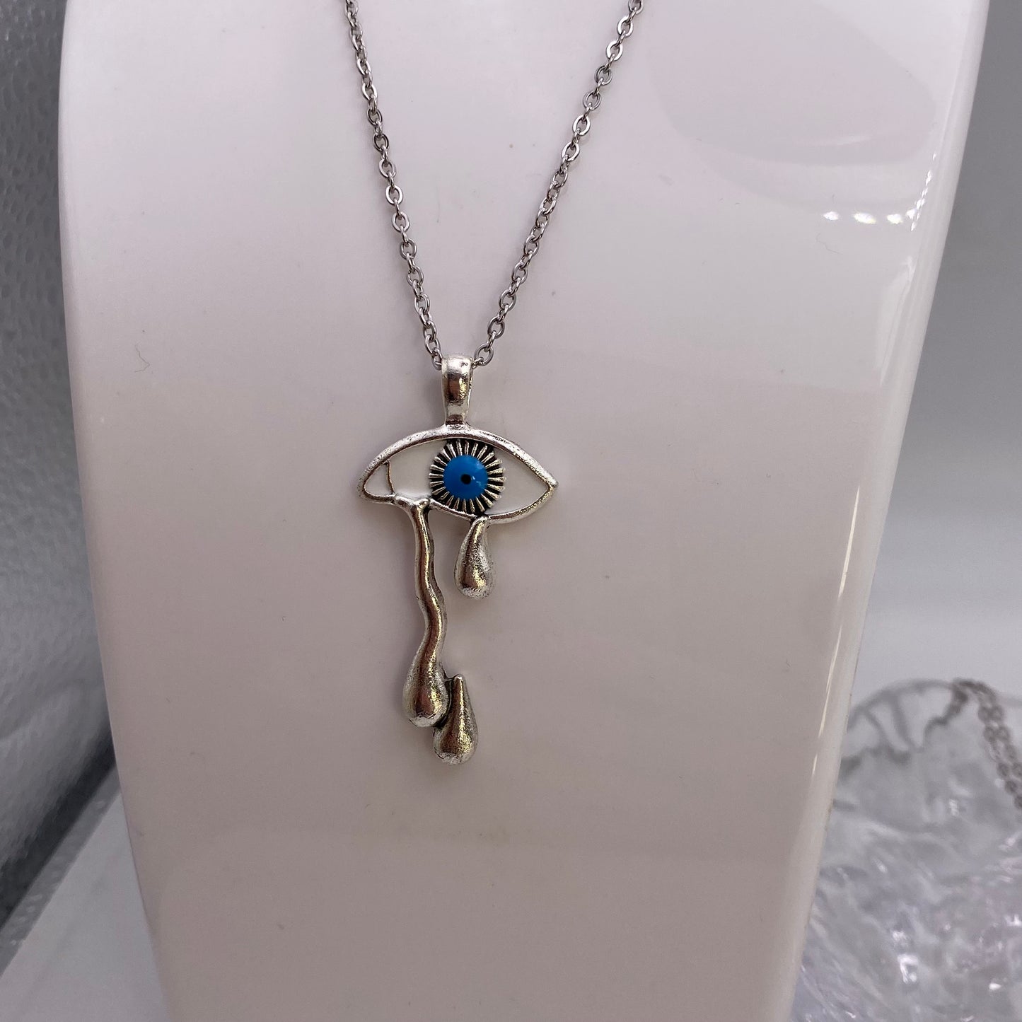 Crying Teary Eye Necklace