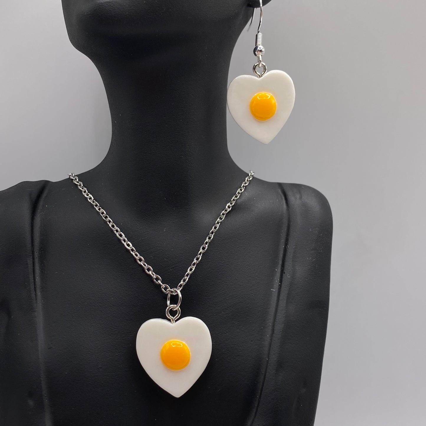 Eggs Heart Yolk Earrings