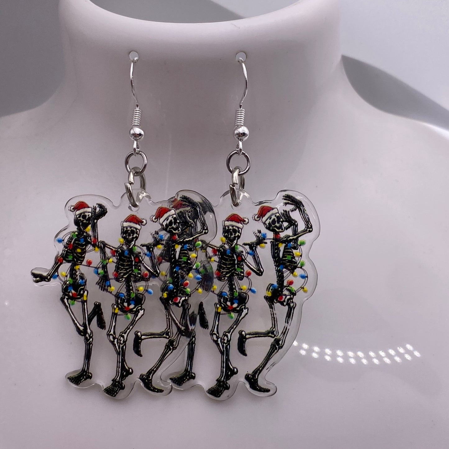 Christmas Skeleton Earrings