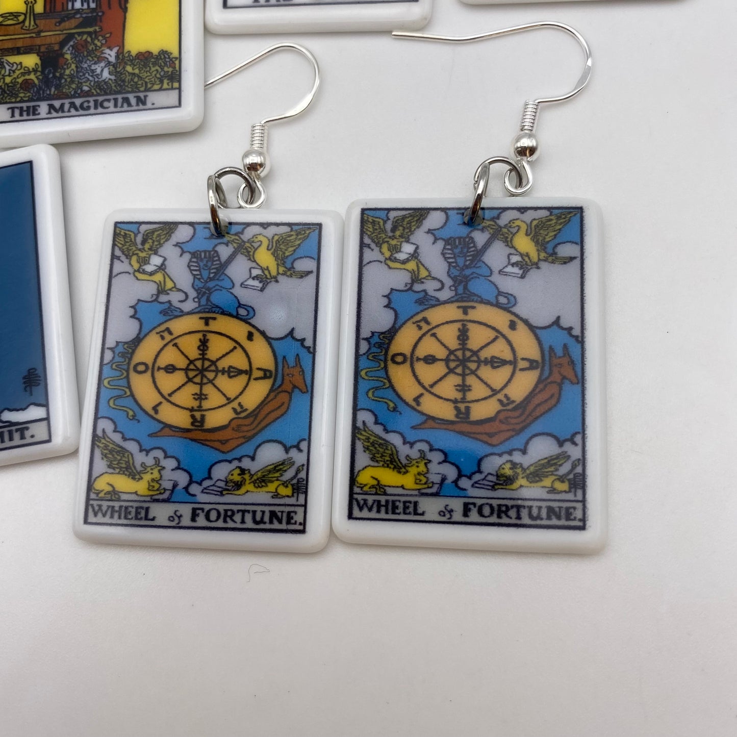 Colourful Tarot Card Earrings