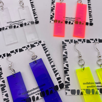 Colourful Ruler Earrings