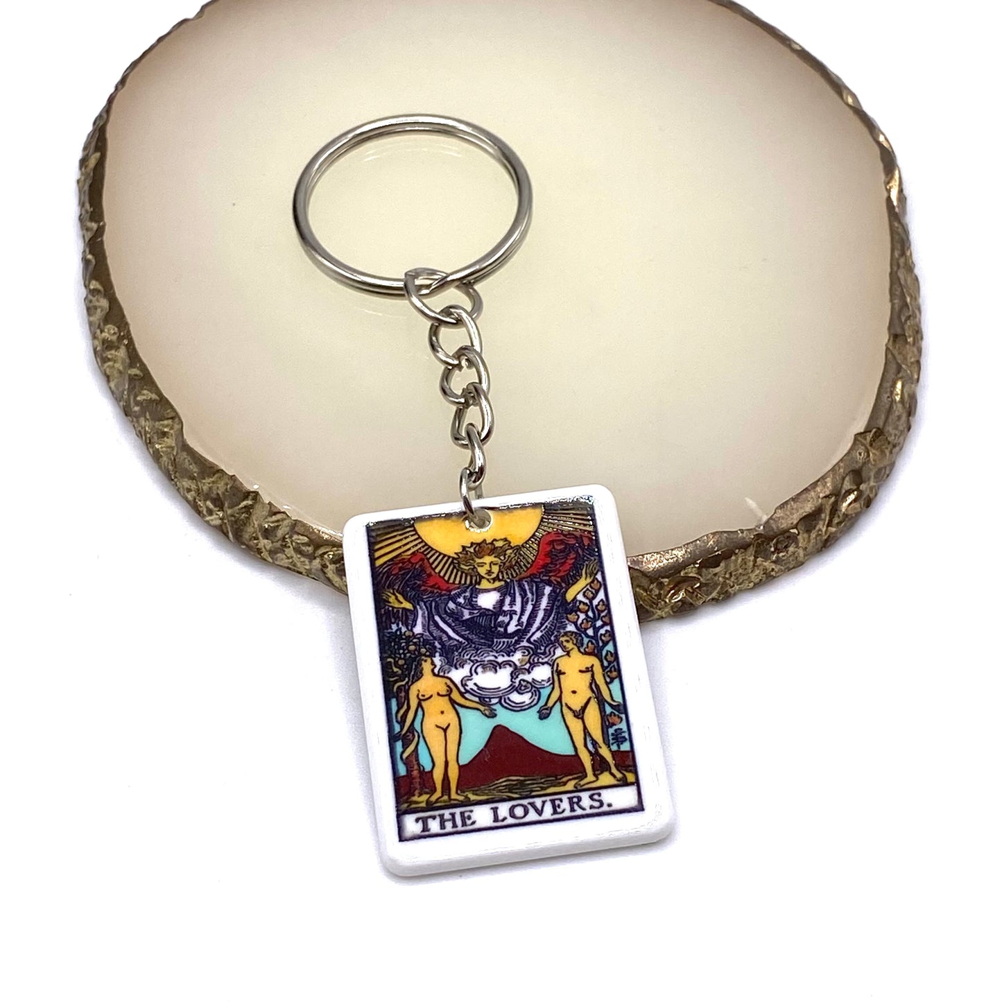 Colourful Tarot Card Keyrings
