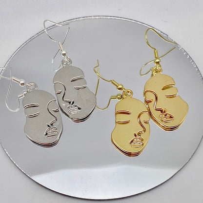 Solid Face Earrings