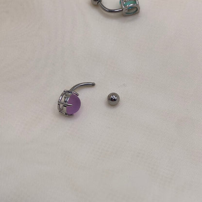 Colourful Ball Belly Bar Piercing