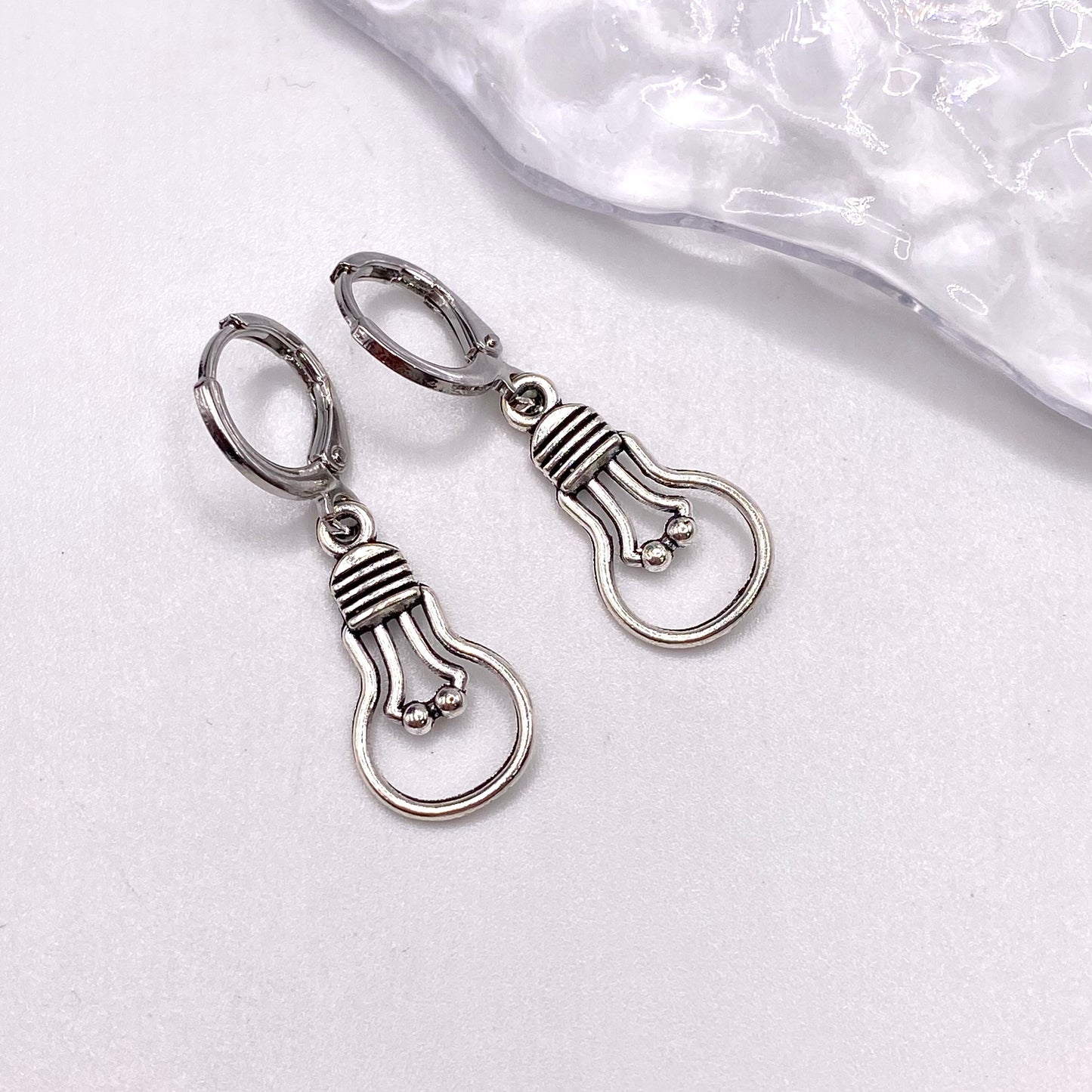 Lightbulb Huggie Hoop Earrings