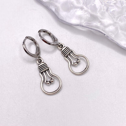 Lightbulb Huggie Hoop Earrings