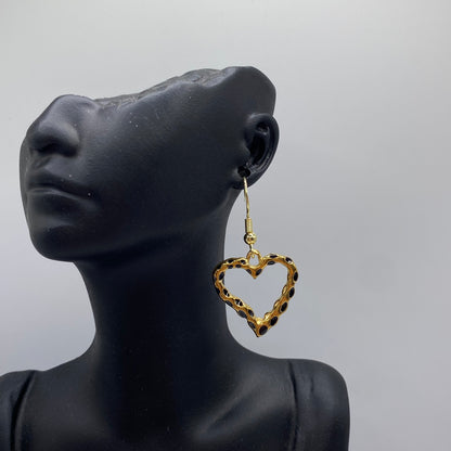 Gold Heart Earrings
