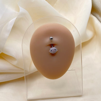 Diamanté Cat Belly Bar Piercing