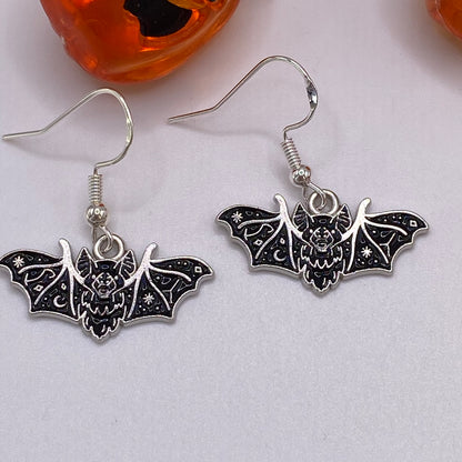 Black Bat Earrings