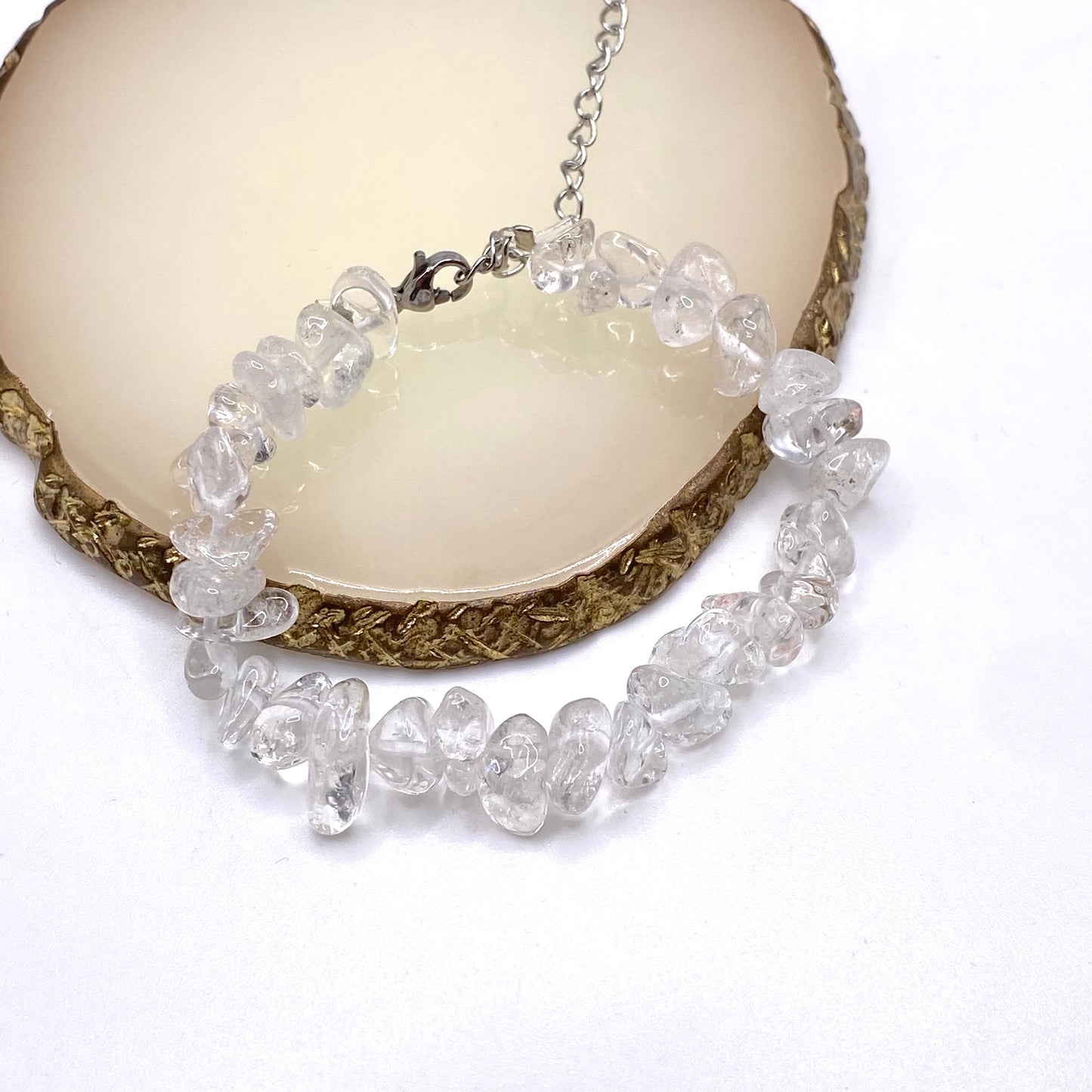 Clear Quartz Crystal Bracelet