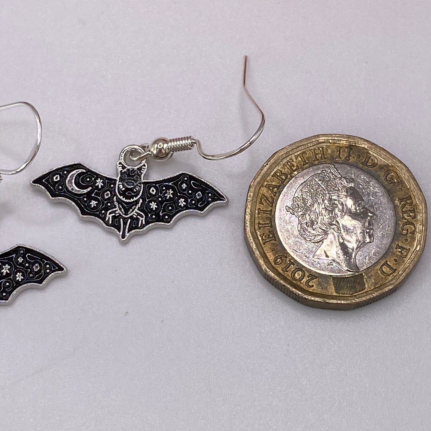 Black Bat Earrings