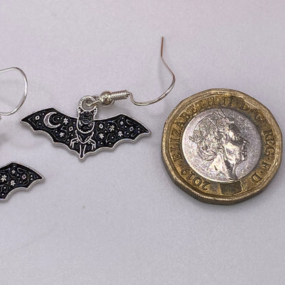 Black Bat Earrings