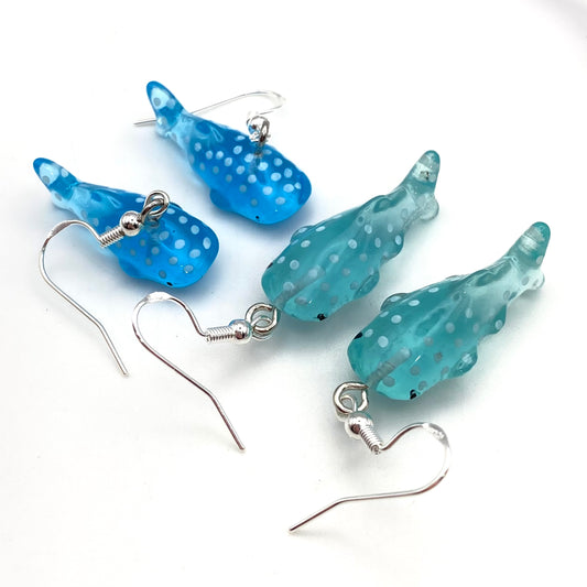 Blue Whale Earrings