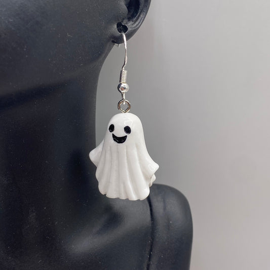 Chunky Classic Ghost Costume Earrings