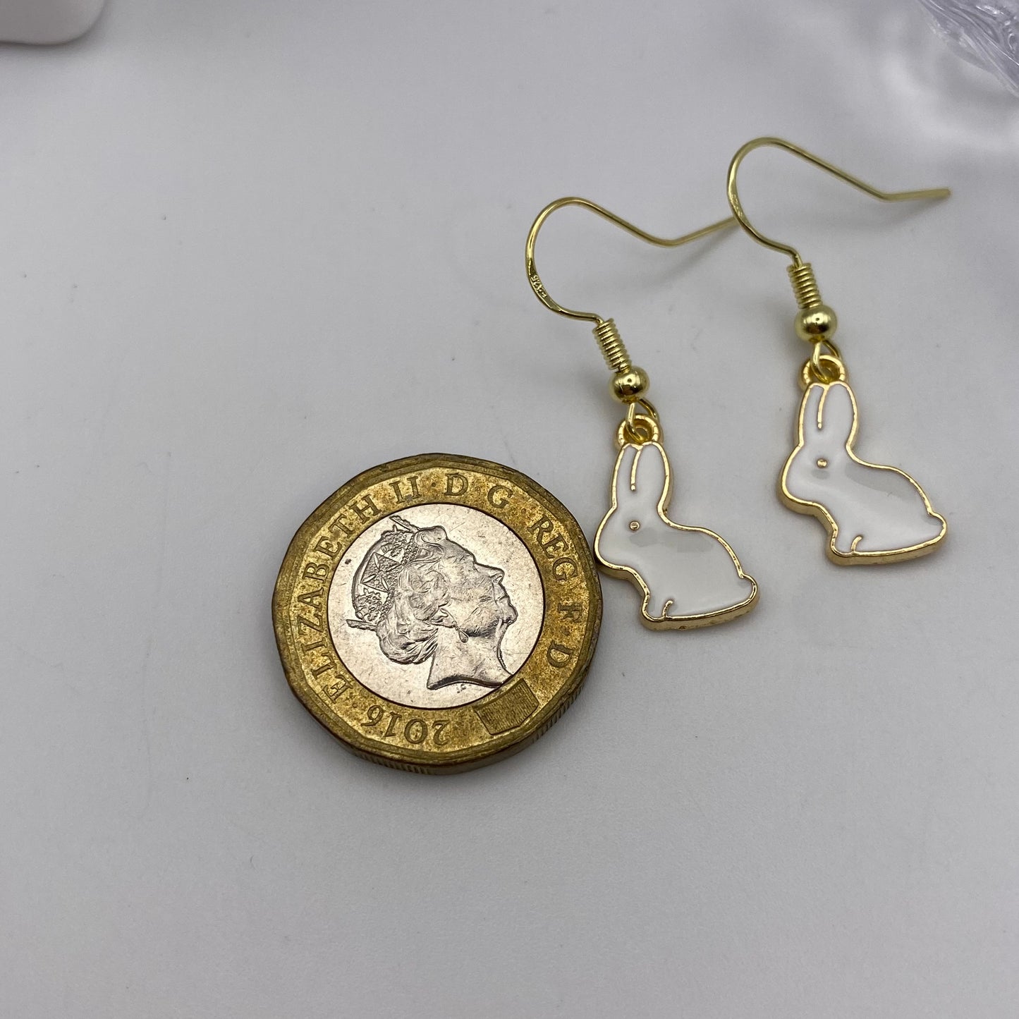 Small Gold Bunny Rabbit Earrings