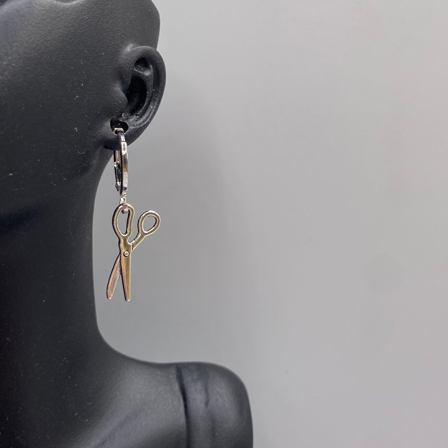 Scissor Huggie Hoop Earrings
