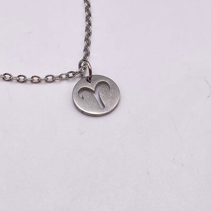 Silver Solid Star Sign Necklaces