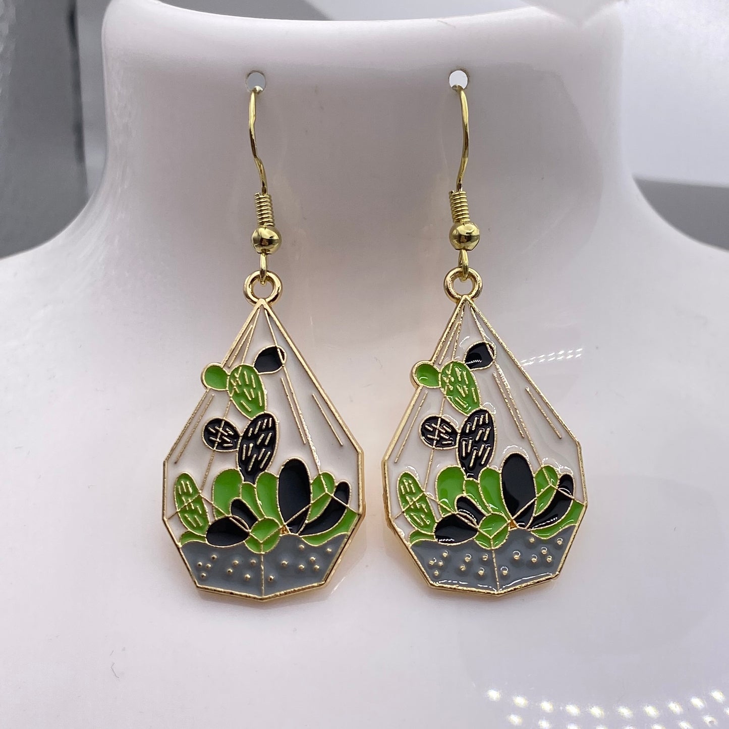 Plant Terrarium Earrings