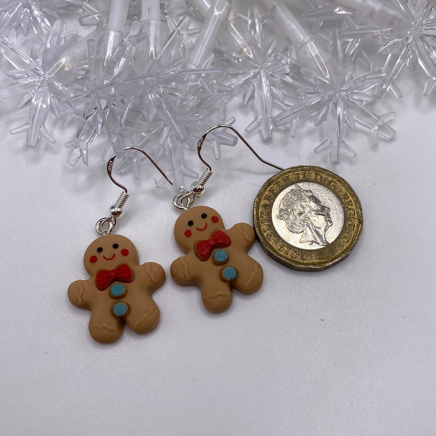Brown Gingerbread Man Earrings