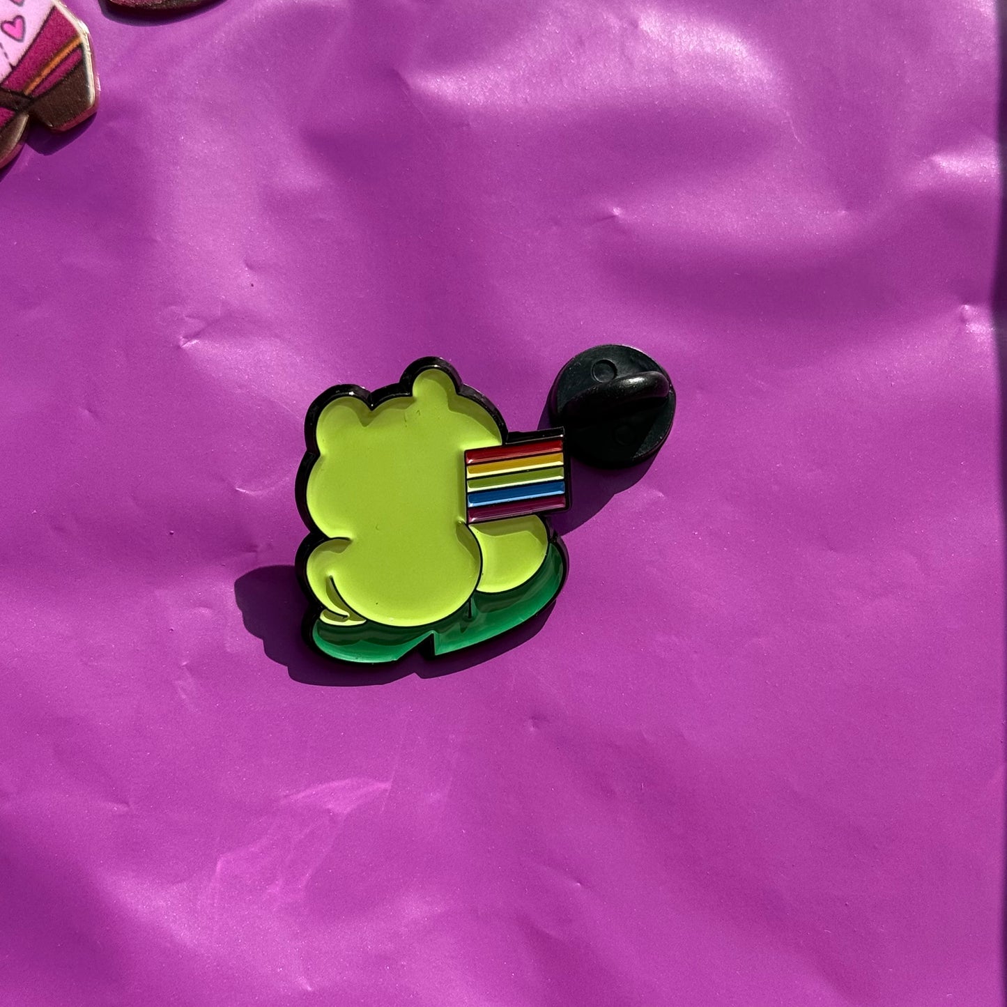 Gay Frog Pin Badge