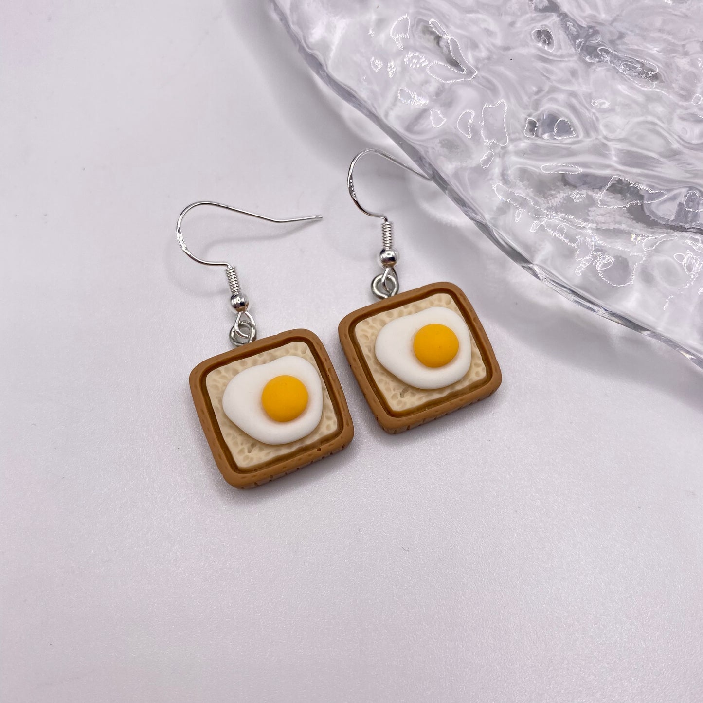 Eggs on Toast Earrings