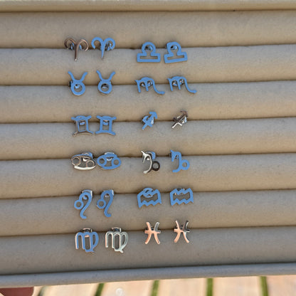 Star Sign Stud Earrings