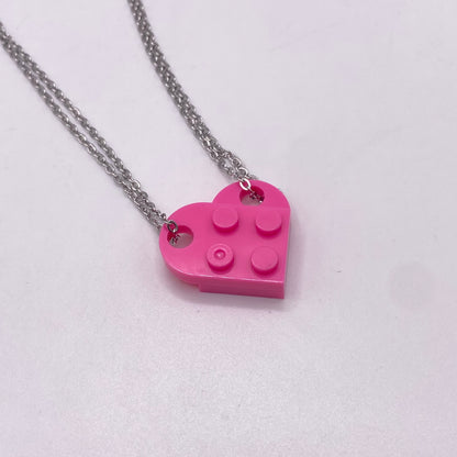 Brick Heart Necklaces
