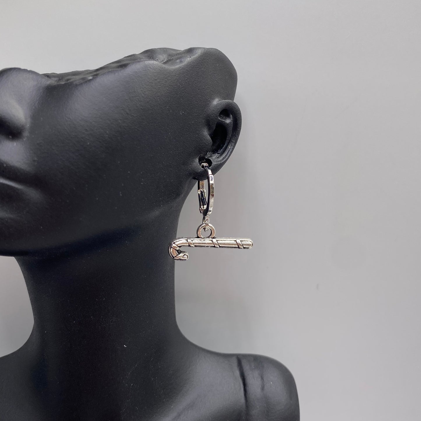 Candy Cane Huggie Hoop Earrings
