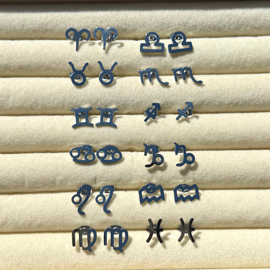 Star Sign Stud Earrings