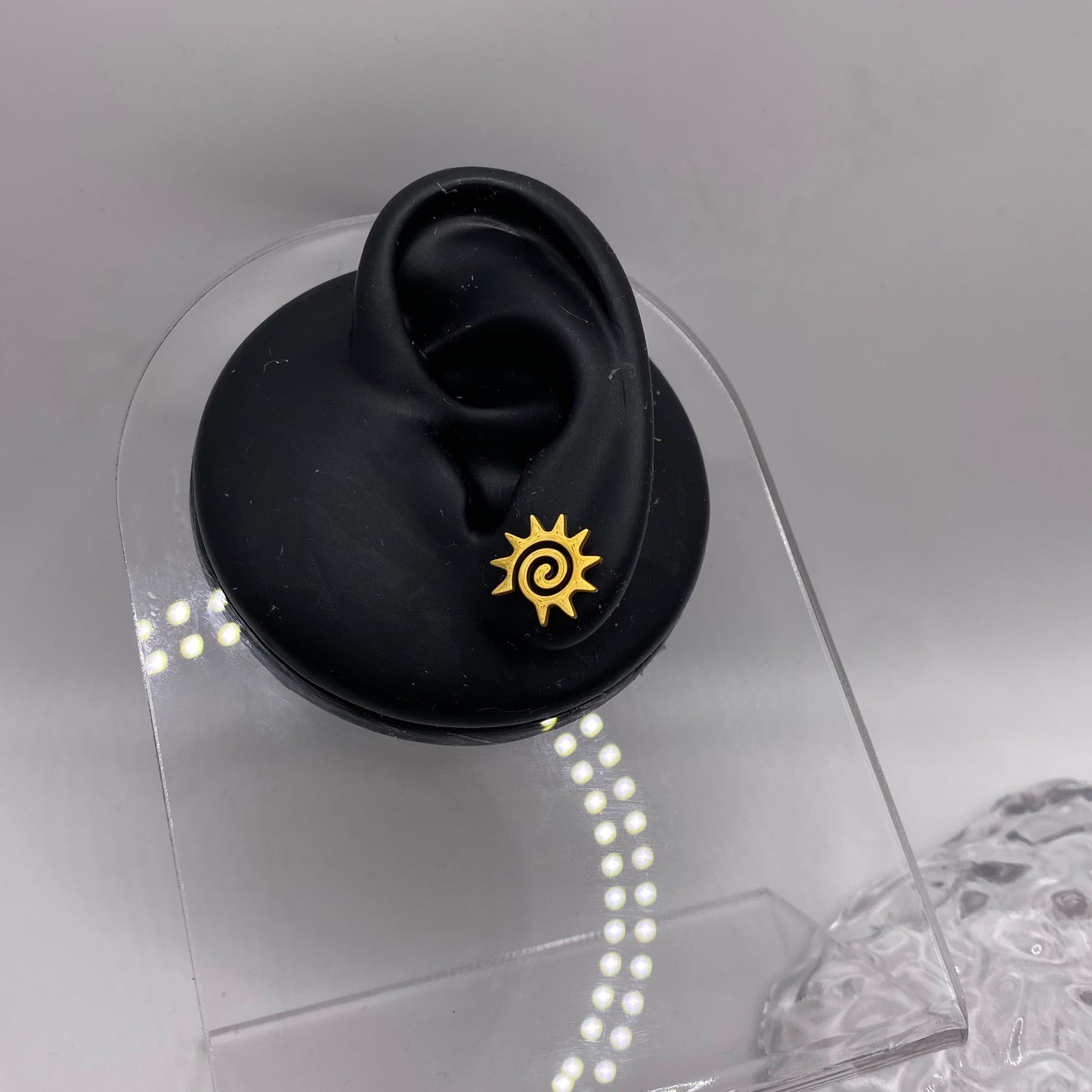 Spiral Sun Stud Earrings