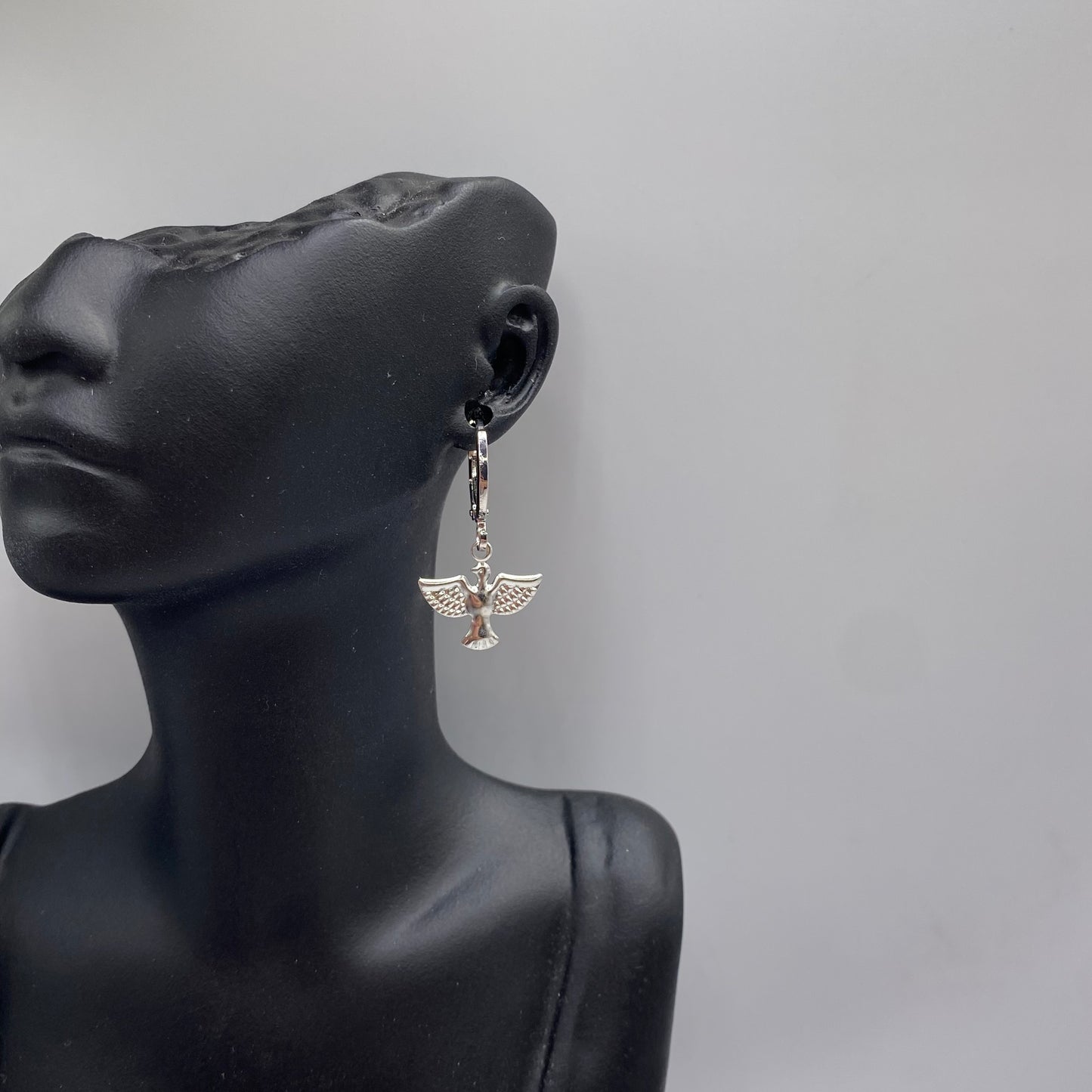 Dove Huggie Hoop Earrings