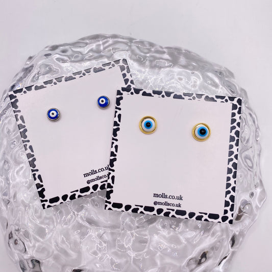 Evil Eye Stud Earrings