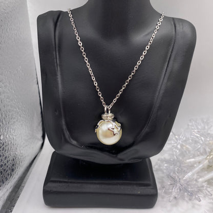 White Bauble Necklace