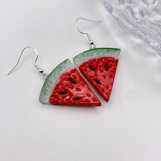 Watermelon Slice Earrings