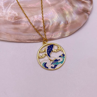 Waves Scene Necklace