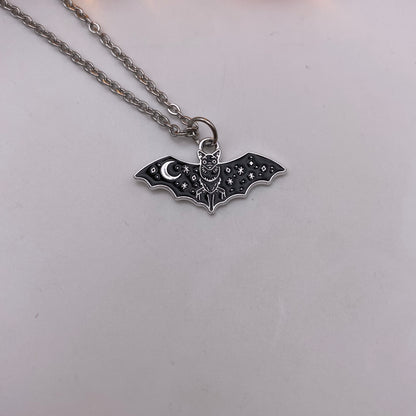 Black Bat Necklace