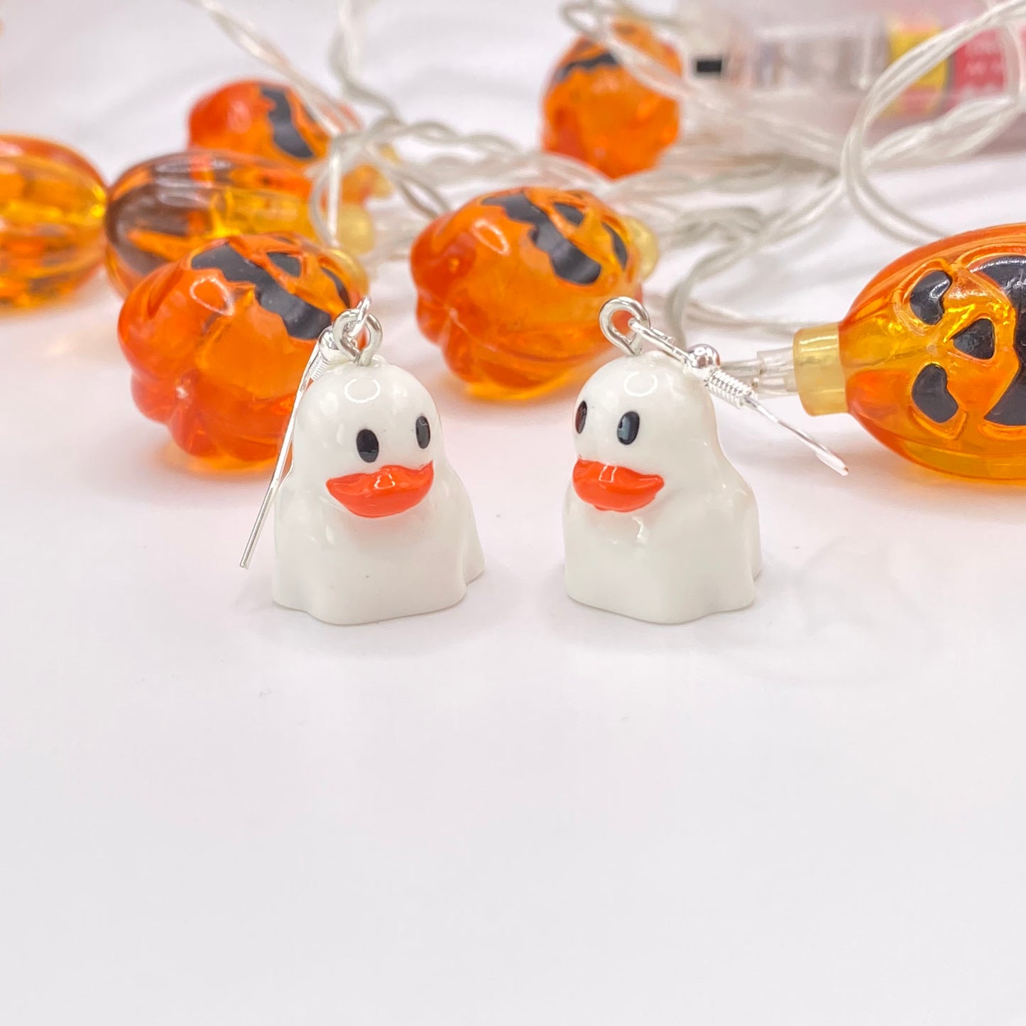 Ghost Duck Earrings