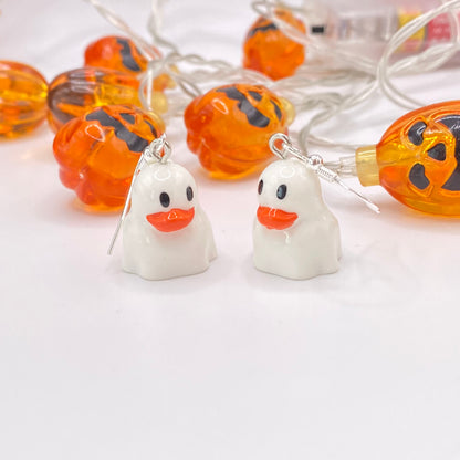 Ghost Duck Earrings