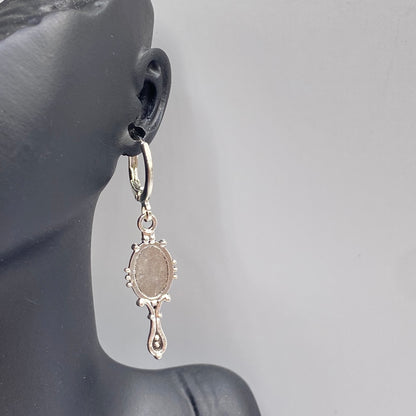 Mirror Huggie Hoop Earrings