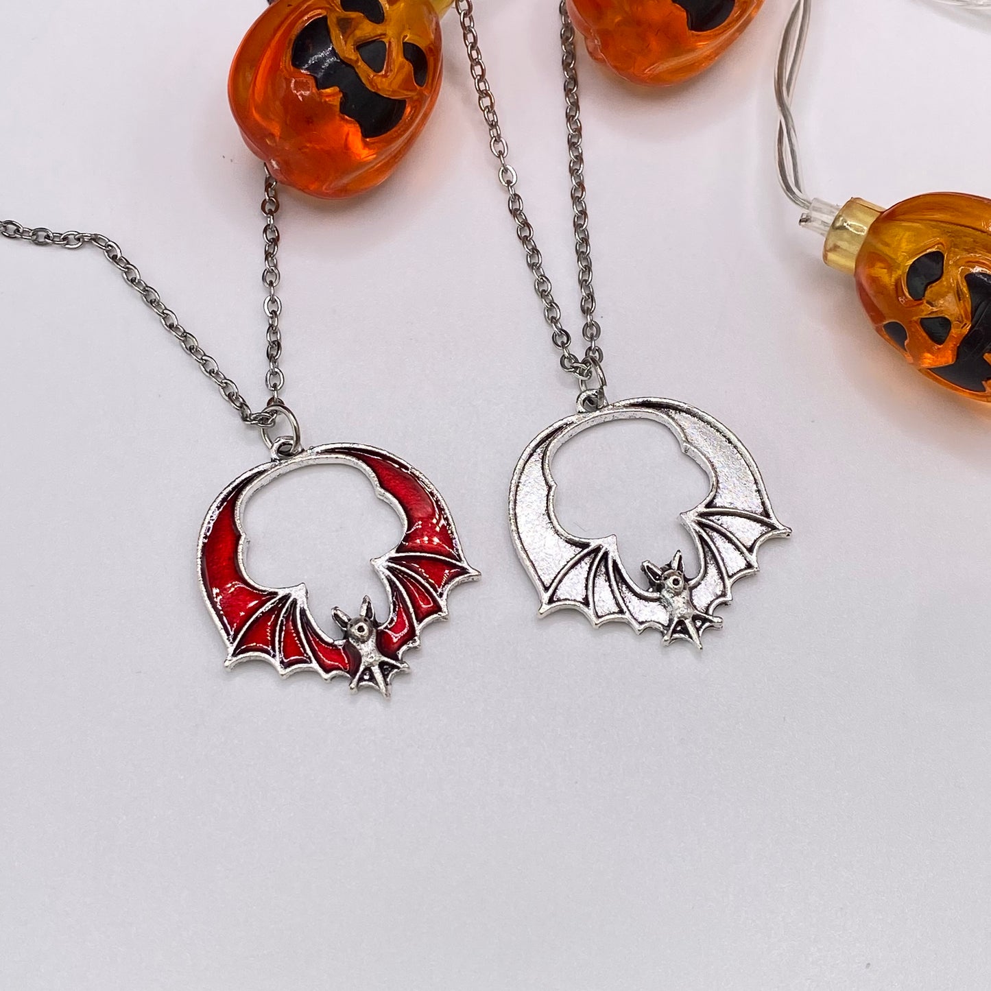 Round Bat Necklace