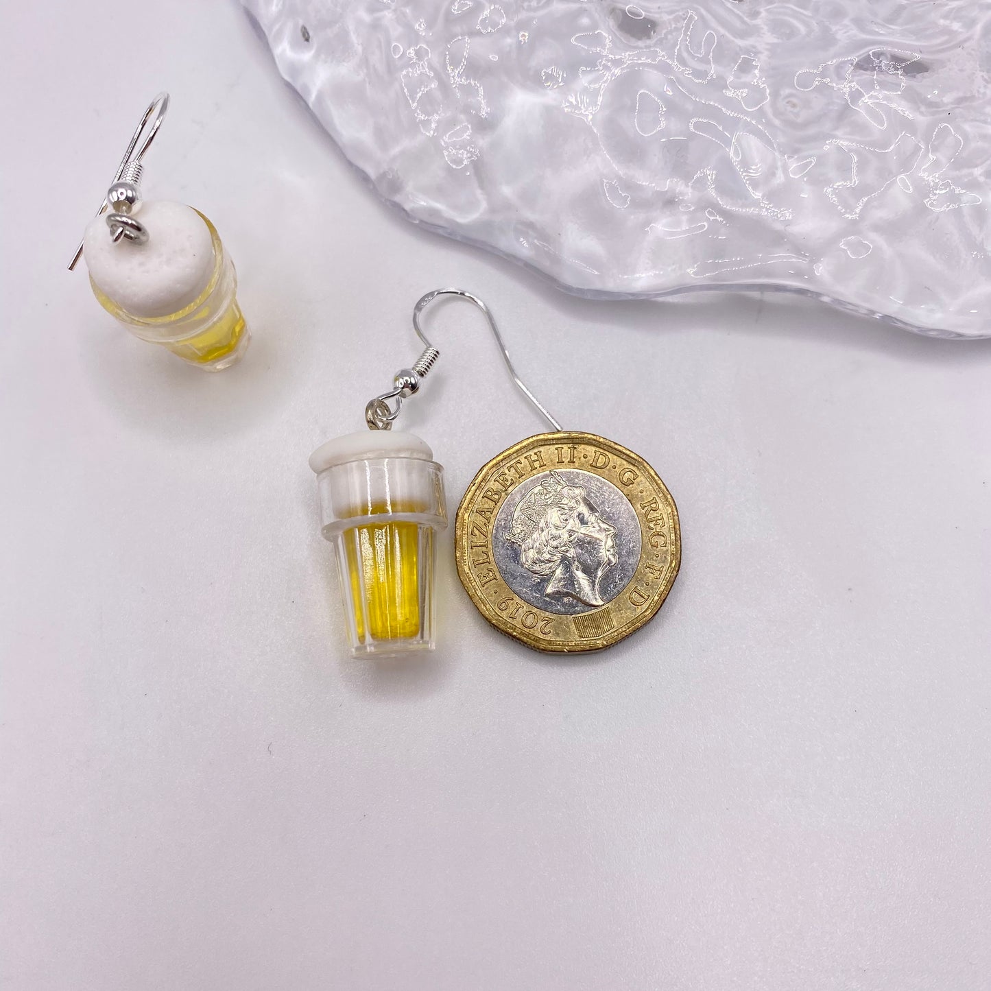 Pint Beer Glass Earrings