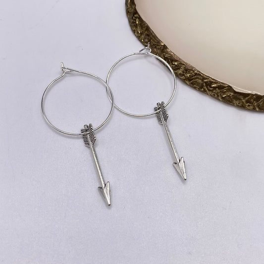 Arrow Hoop Earrings