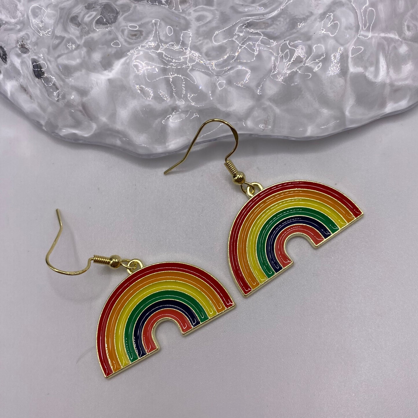 Big Rainbow Earrings