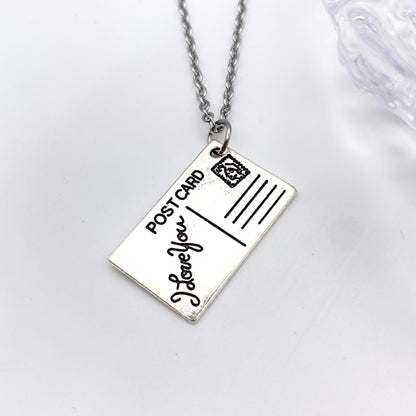 Postcard Necklace