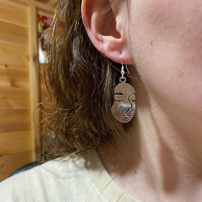 Solid Face Earrings