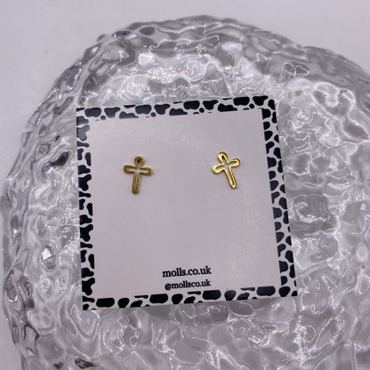Cross Stud Earrings