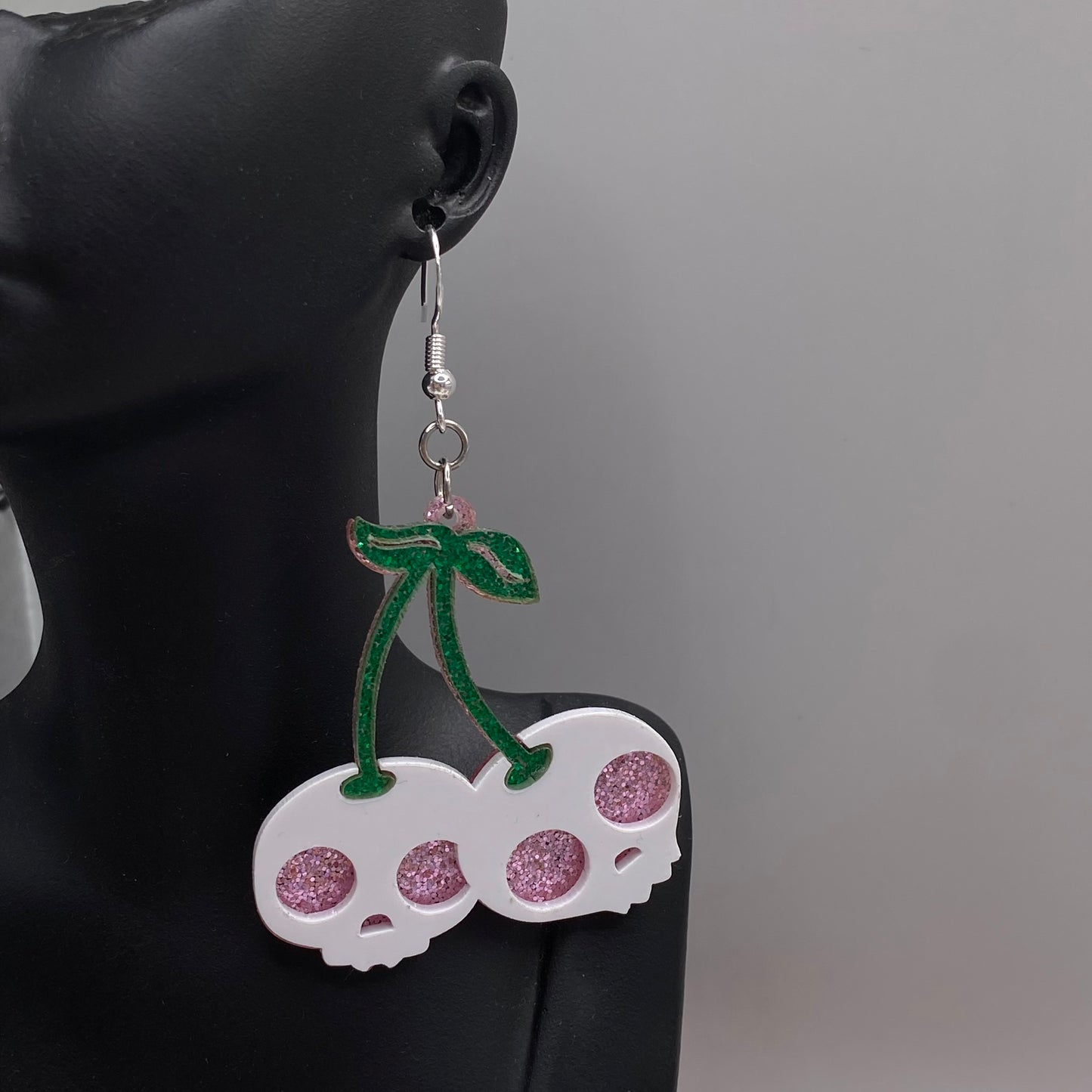 Cherry Skull Earrings